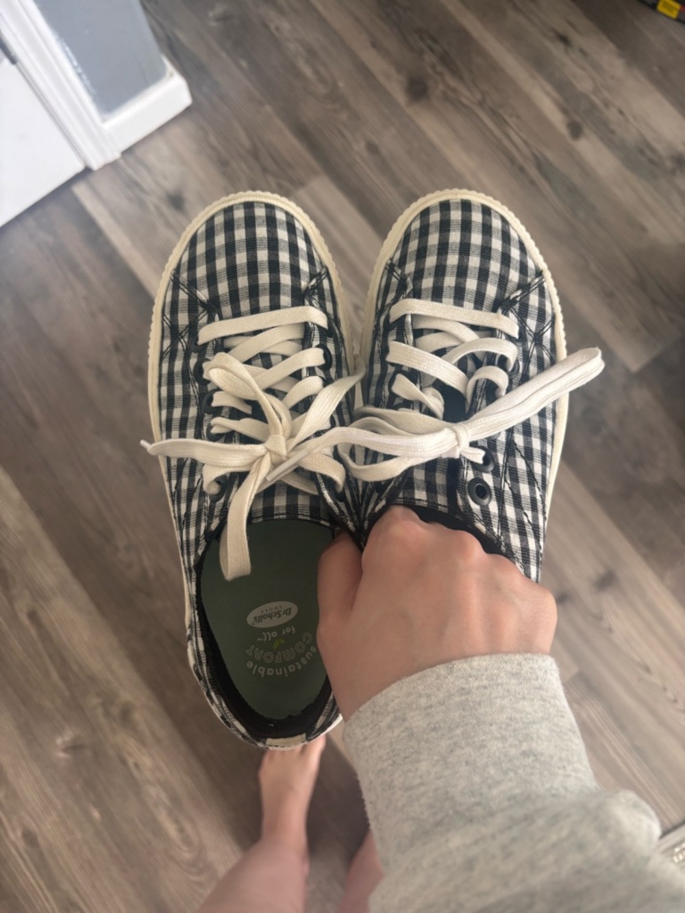 Dr Scholl’s Gingham Platform Sneakers